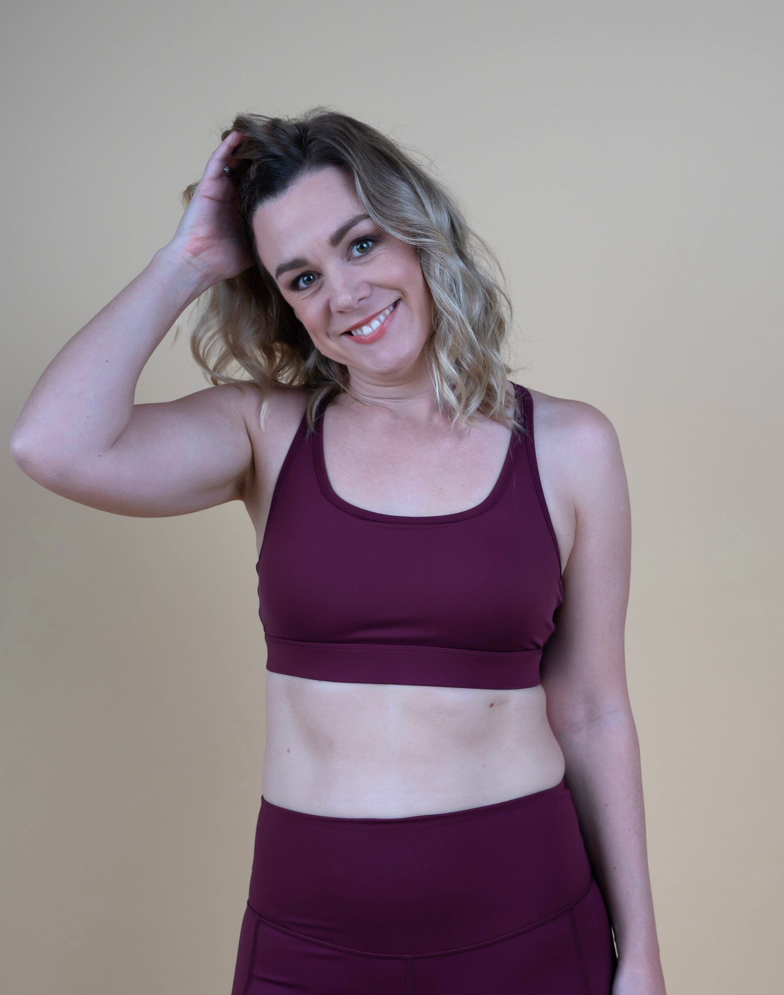 Adjustable Freedom Sports Bra - Burgundy