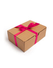 Kraft gift box with bow